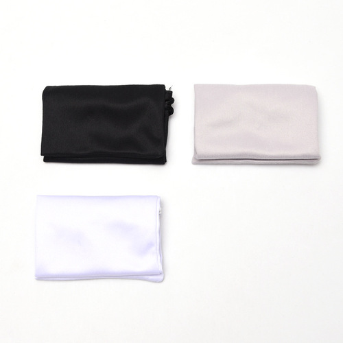 Zhenyi glasses cloth glasses bag cover high density black, white and gray 3 colors convenient double drawstring pocket can be customized with LOGO