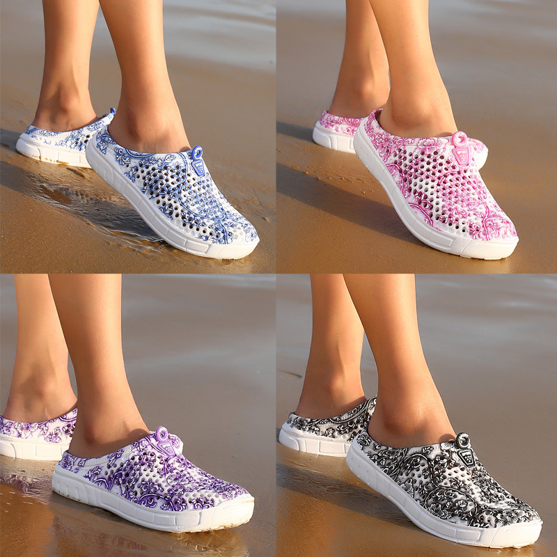 Unisexo Casual Floral Hueco Punta Redonda Sandalias De Playa display picture 5