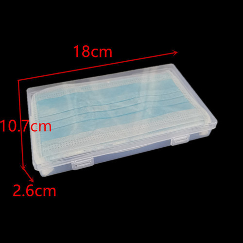 Rectangular PP transparent plastic battery stationery hardware accessories packaging universal packaging box dustproof storage box