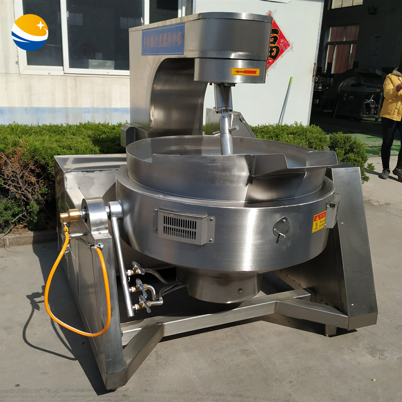 全自动大型橄榄菜炒锅 燃气加热行星搅拌炒菜机 食品酸菜炒制设备