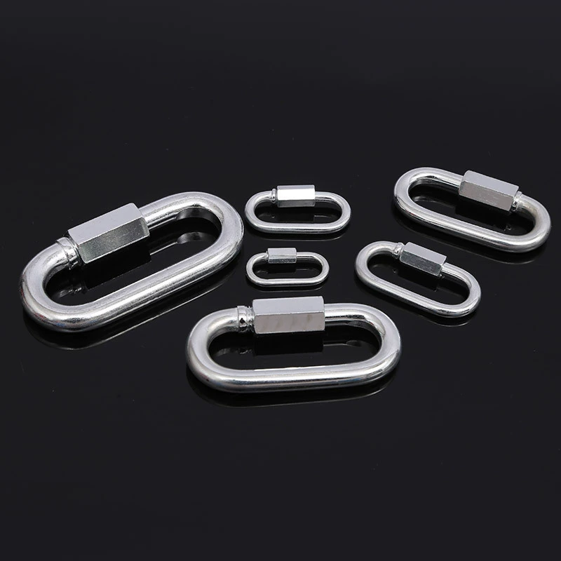 Factory wholesale fast connection ring security buckle chain connecting ring climb runway climbing buckle