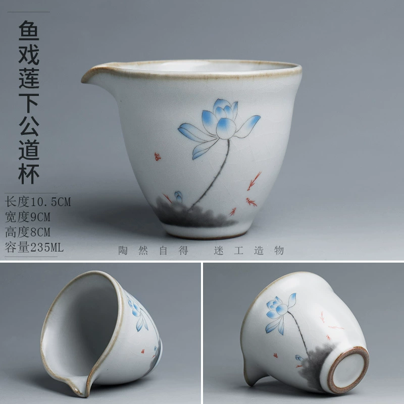 Ceramic capacious tea cup for home use, teapot, tea set with accessories