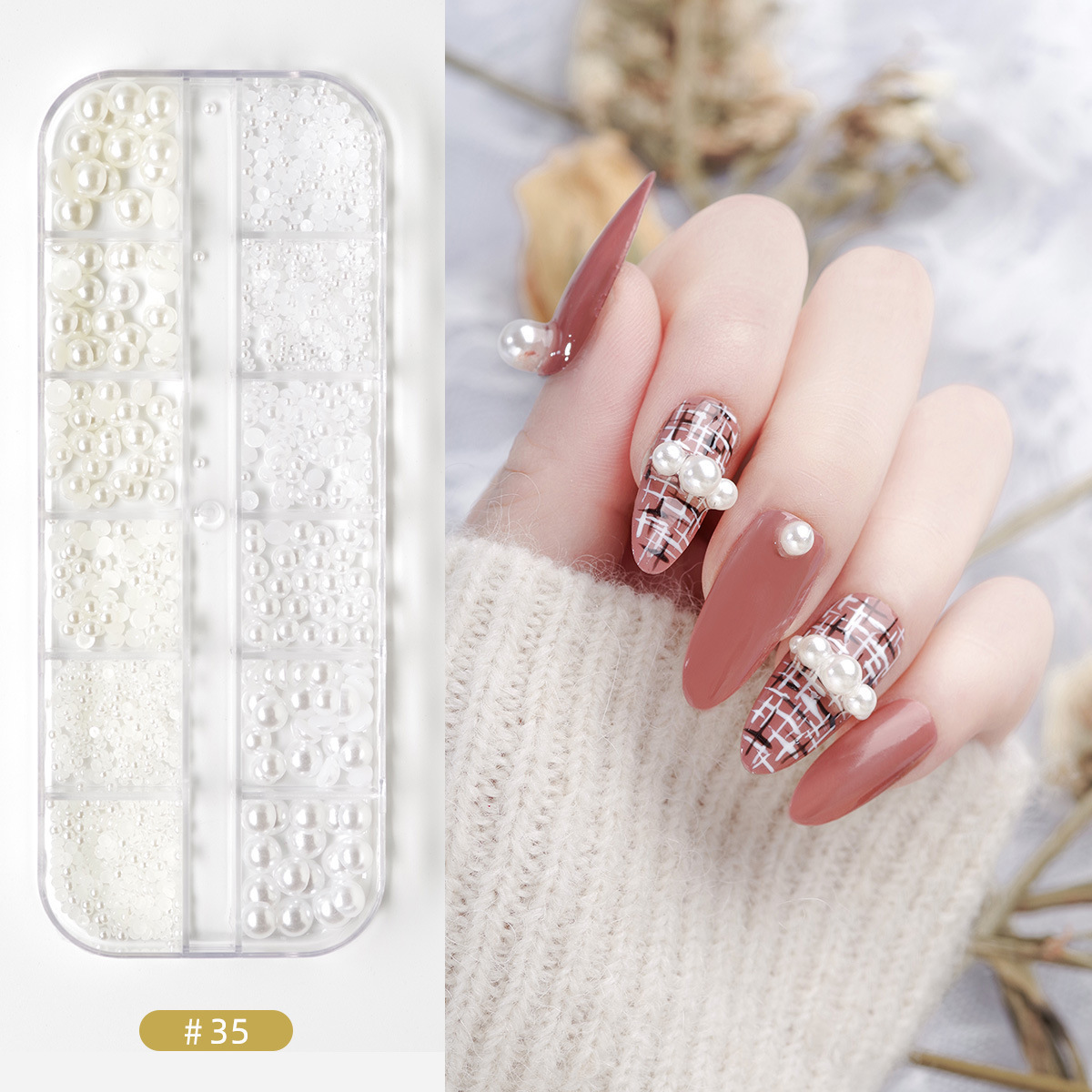 A full set of new nail art accessories,...