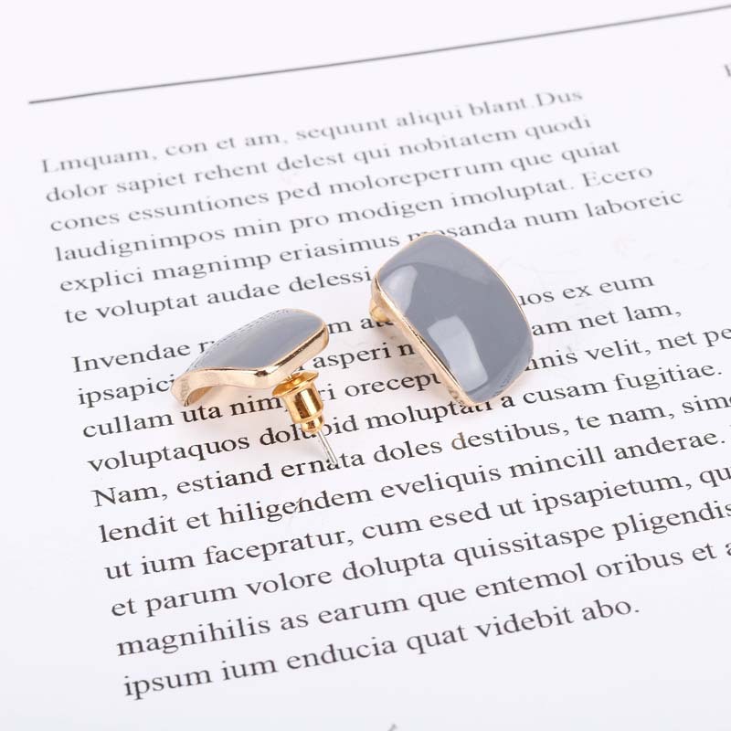 Korean New Dripping S925 Silver Needle Fashion Earrings Different Size Set display picture 7