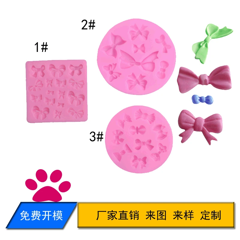 Set with bow, mold, ultra light clay, style
