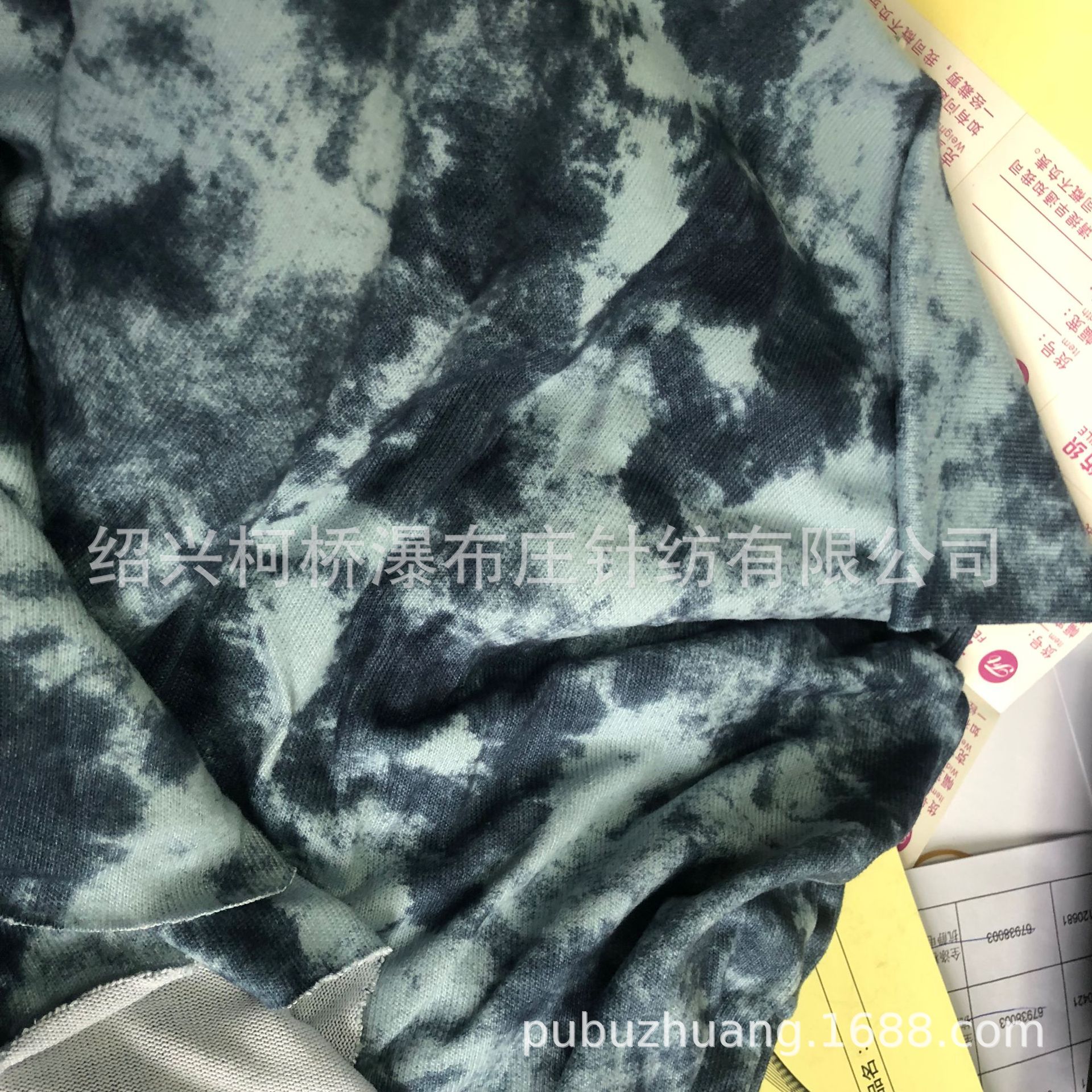 厂家直销针织95%涤纶5%氨纶仿扎染印花 超柔睡衣面料
