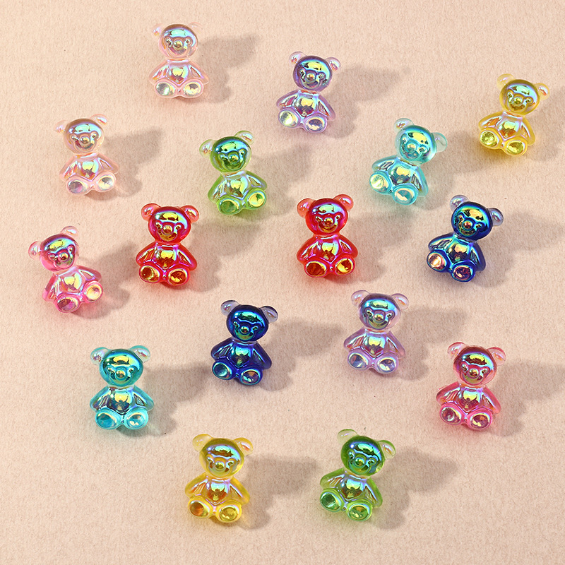 Cute Colorful Bear Earrings display picture 22