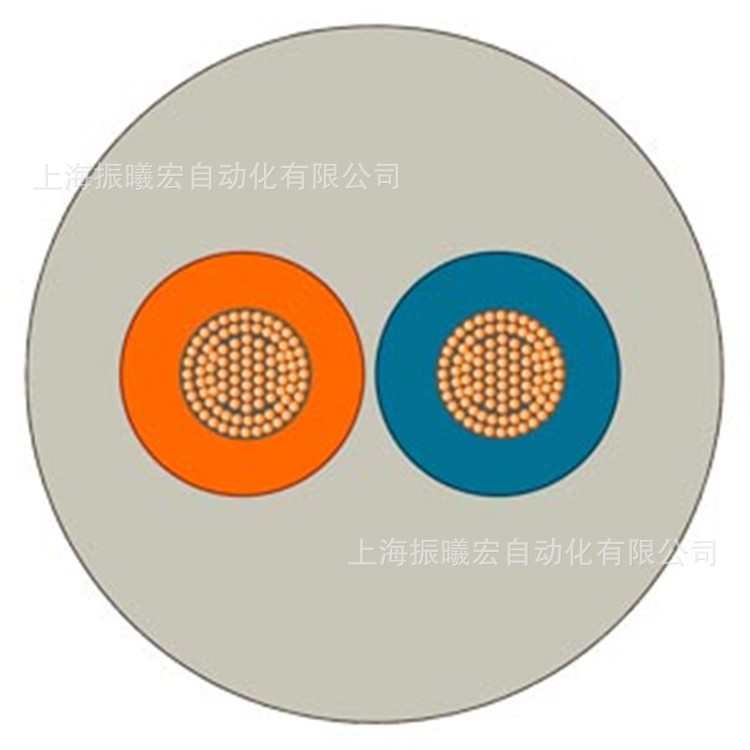 西门子6XV1812-8A电源线，2 芯 电源线，绞合线， 2x 0.75 mm2