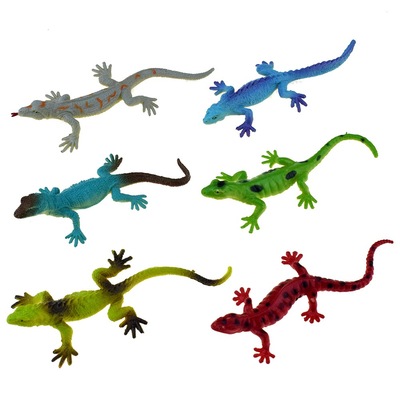 6 PVC simulation Lizard animal Model Kuso Scary intimidate Toys Cross border Source of goods