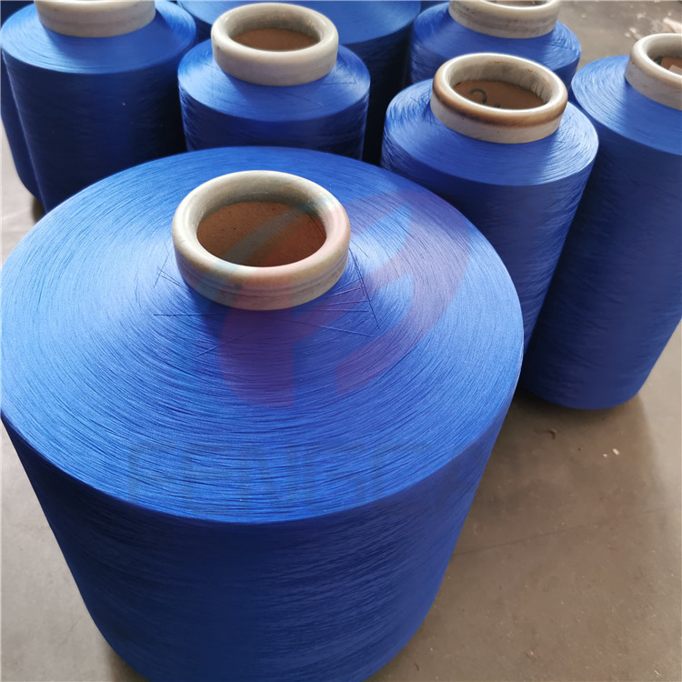 专业供应75D-300D涤纶低弹丝 白色DTY低弹丝用于橡筋 氨纶包覆丝