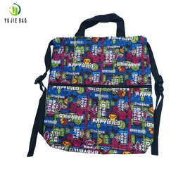 户外运动单肩斜跨包 旅游时尚抽绳束口袋 双肩便携收纳包背包批发