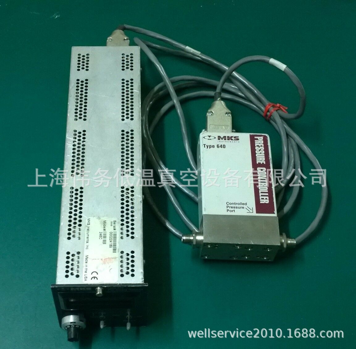 MKS 641A61PS1V32V 60 PSI PRESSURE CONTROLLER w 246C