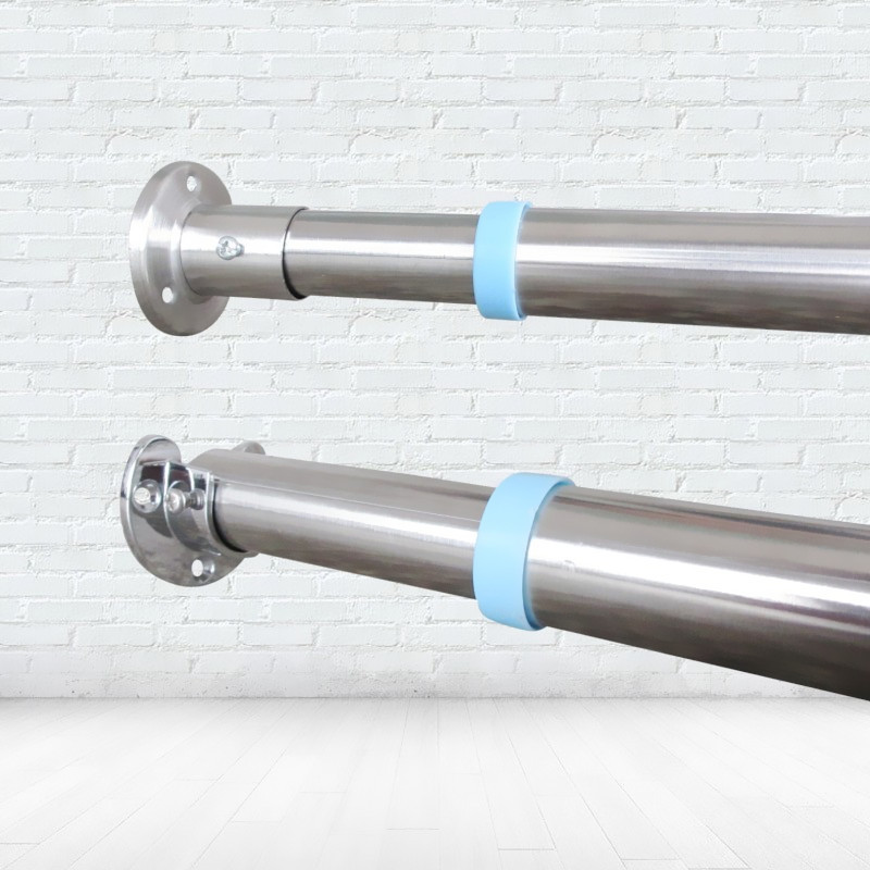 滬堅 晾衣杆陽台加長不鏽鋼2/3/4米曬衣架固定式涼衣杆側裝送管座