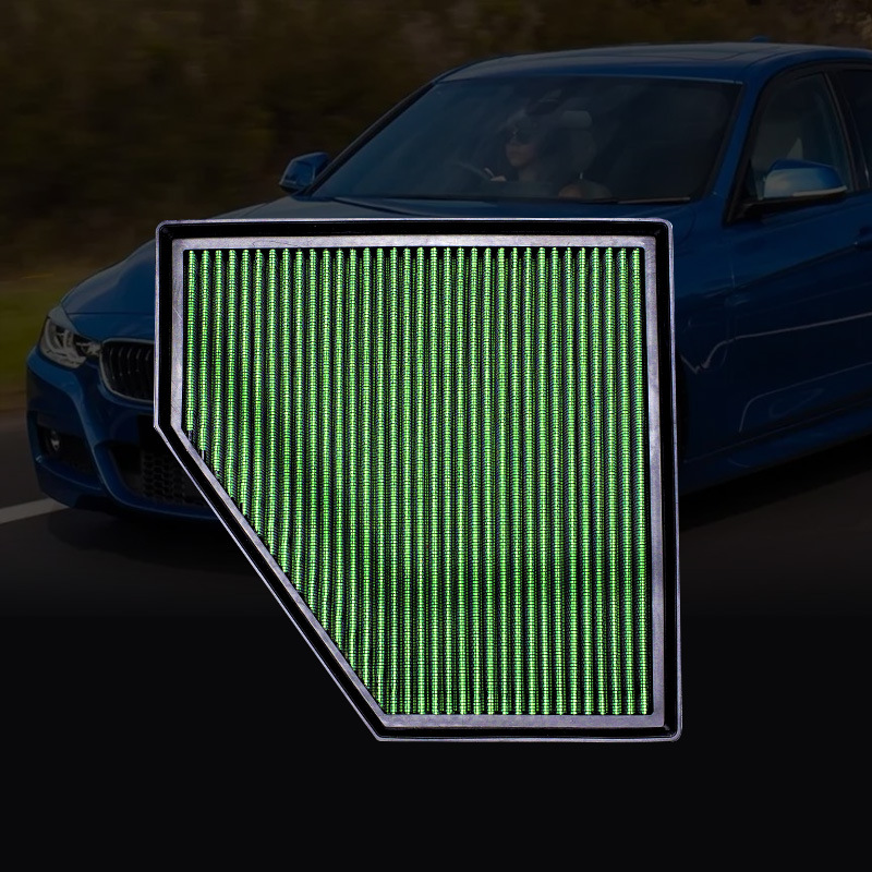 适用于宝马3系F30F35高流量进气免更换空气滤芯加大进气量