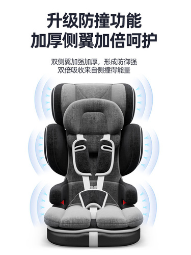 Gadino Child Safety Seat for Cars, Infant/Toddler Simple Car Seat, 9-12 Years Old Portable Folding Chair