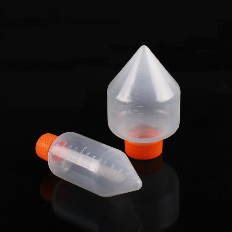 离心瓶锥形底容量250ml 500ml模具刻度PP螺口密封盖带硅胶垫圈