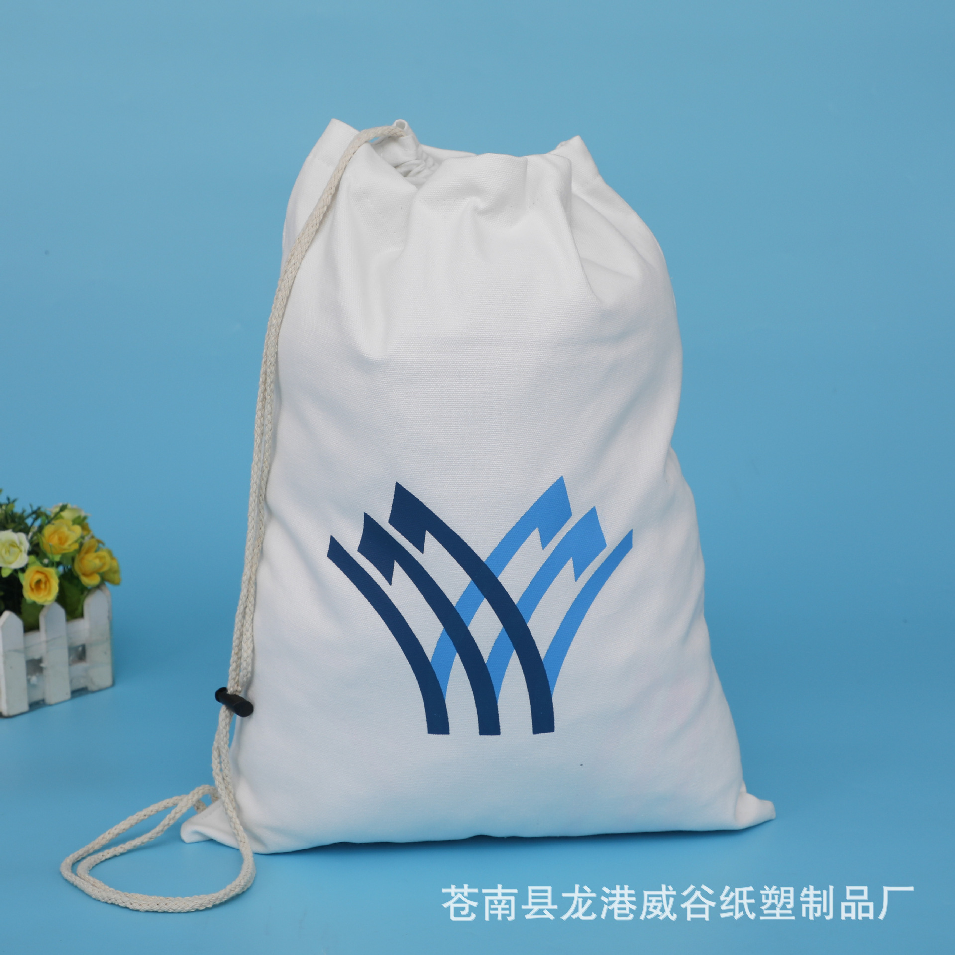 现货帆布束口米袋 束口袋抽绳袋 广告棉布袋拉绳袋 定制LOGO