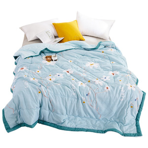 供货用2020新款夏被简约水洗棉夏凉被微商爆款空调被礼品被子批发