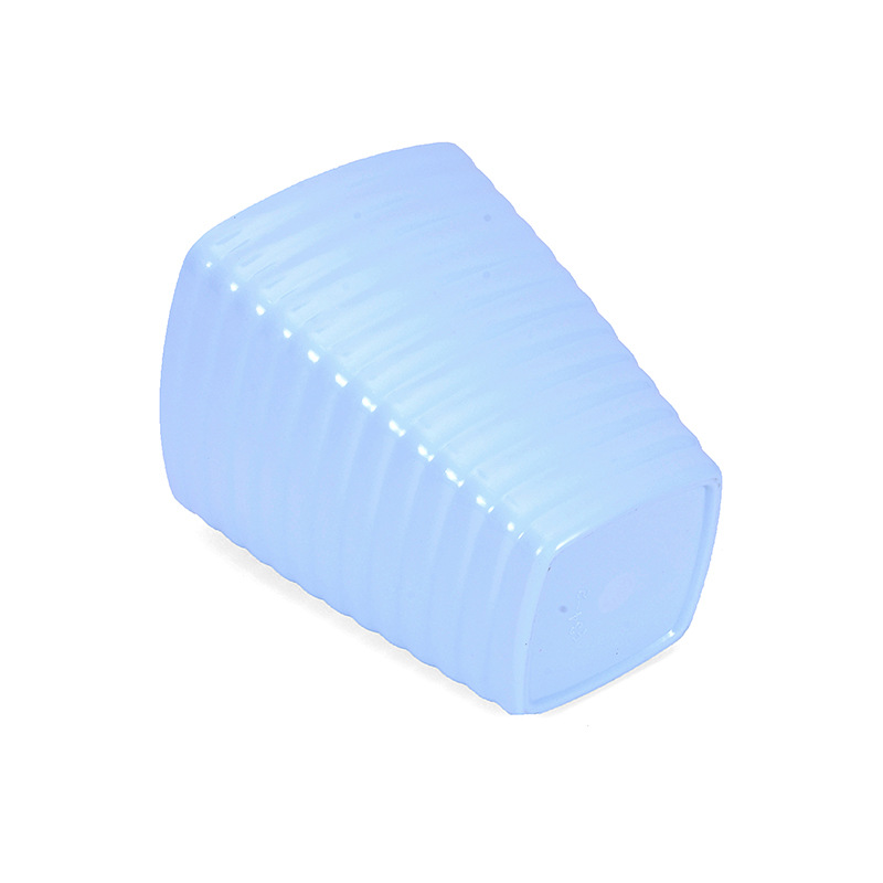 Manufacturers Supply 4 Size Simple Fine Horizontal Grain Tall Square Flower Pot Simulation Basin With Bonsai Application Scenario