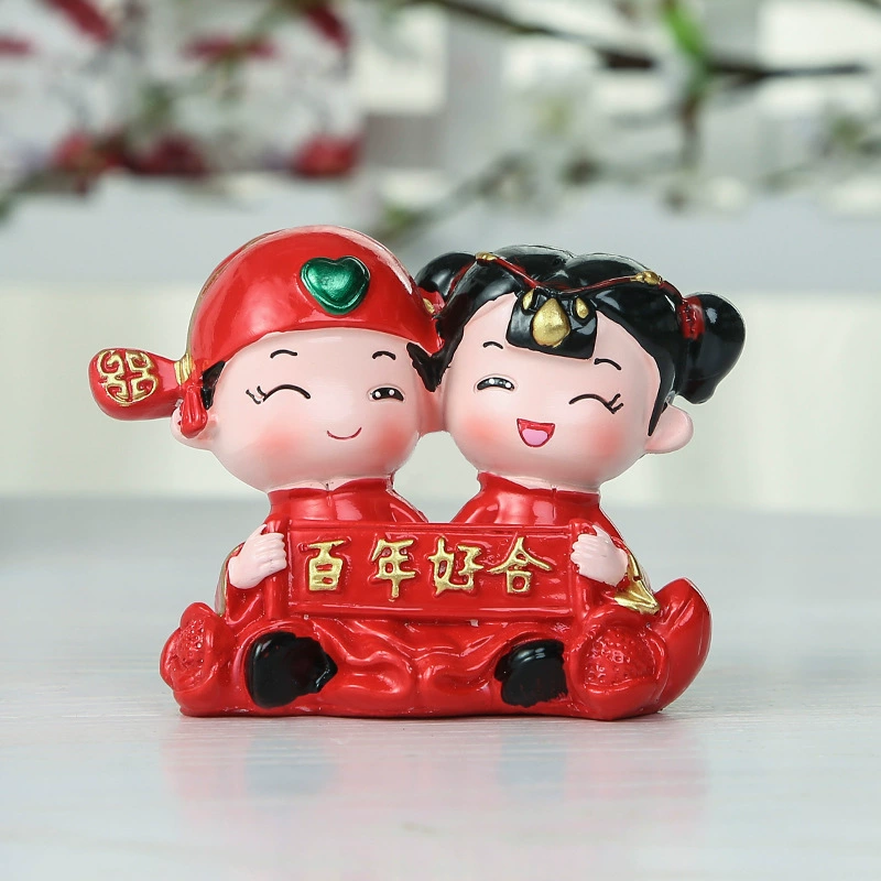 С Resin crafts Centennial Haohe Car Swing Wedding House Creative Home Cake Baking Decoration Gifts wholesale
