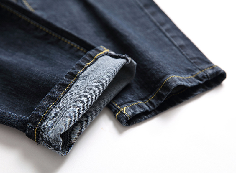 Jeans uomo strappati taglio dritto pantaloni denim casual moda_voghion.com