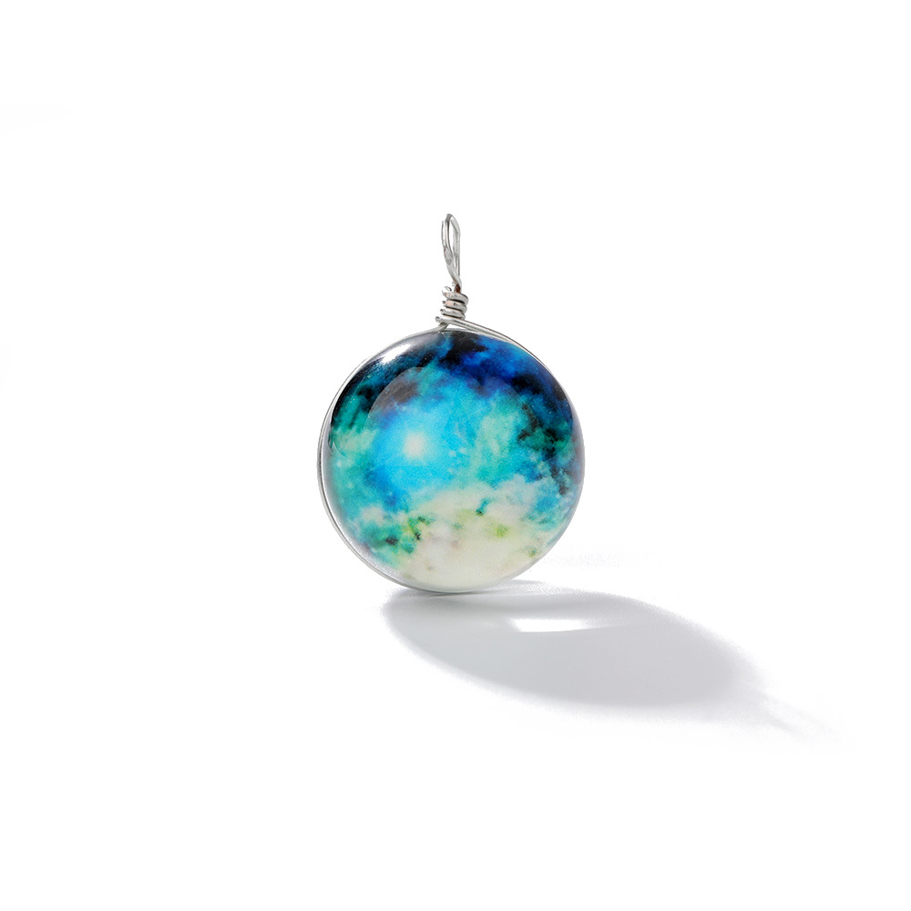 1 Piece Diameter 10mm Glass Starry Sky Pendant display picture 10