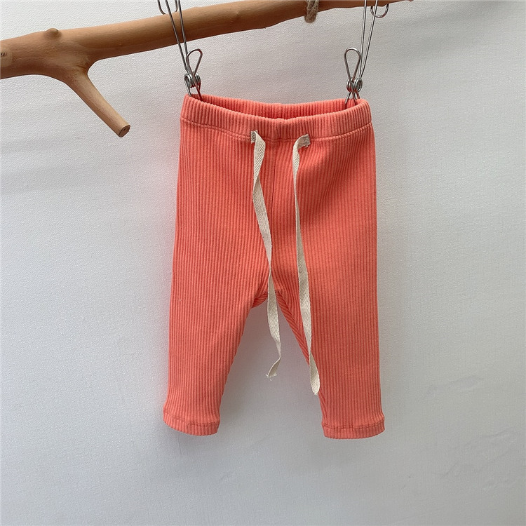 [Privacy New 7778] Niños de algodón sólido primavera y otoño leggings delgados ropa de primavera de niñas un envío gratuito