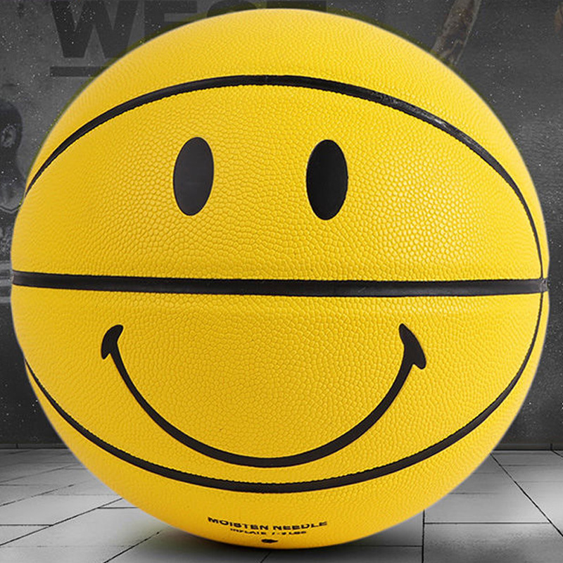 黄色笑脸篮球