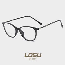 时尚TR90眼镜潮流欧美跨境插芯眼镜框架黑框平光镜厂家直销8150