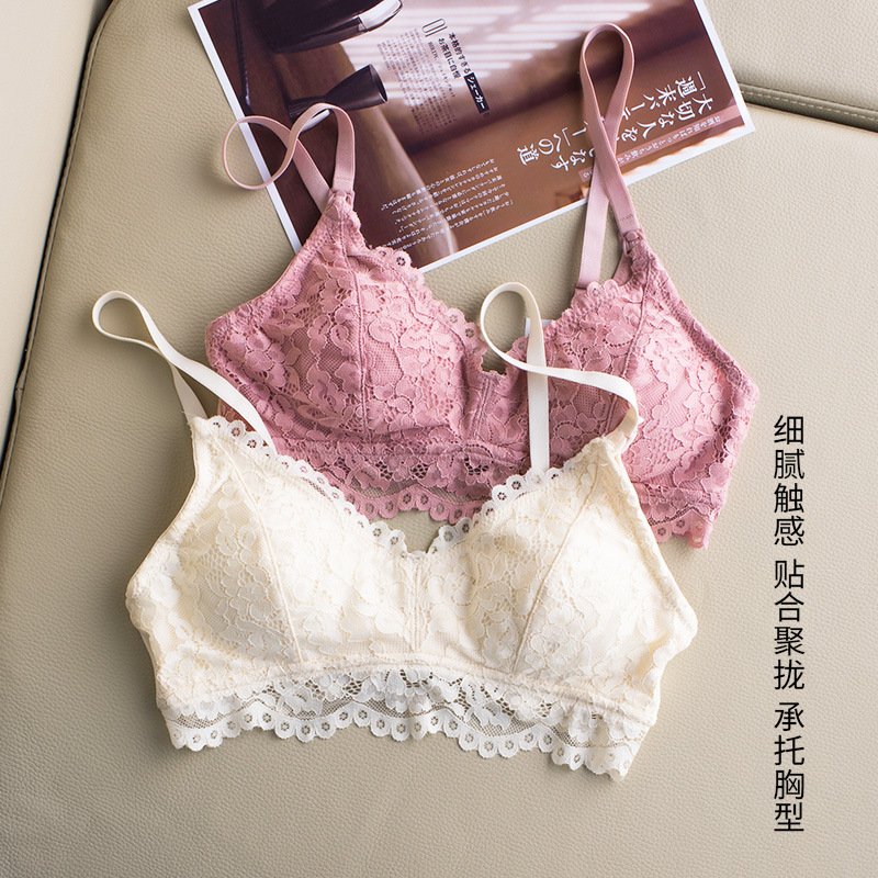 2023 Push-up Nursing Bra Breast Milk White Lace Modal Breathable Sexy Wireless Nursing Bra Summer