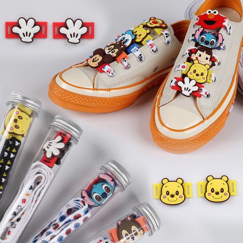 Boot Couple Printed Shoelaces Children's Shoelaces Trendy High-Top Low-Top Flat Shoelaces