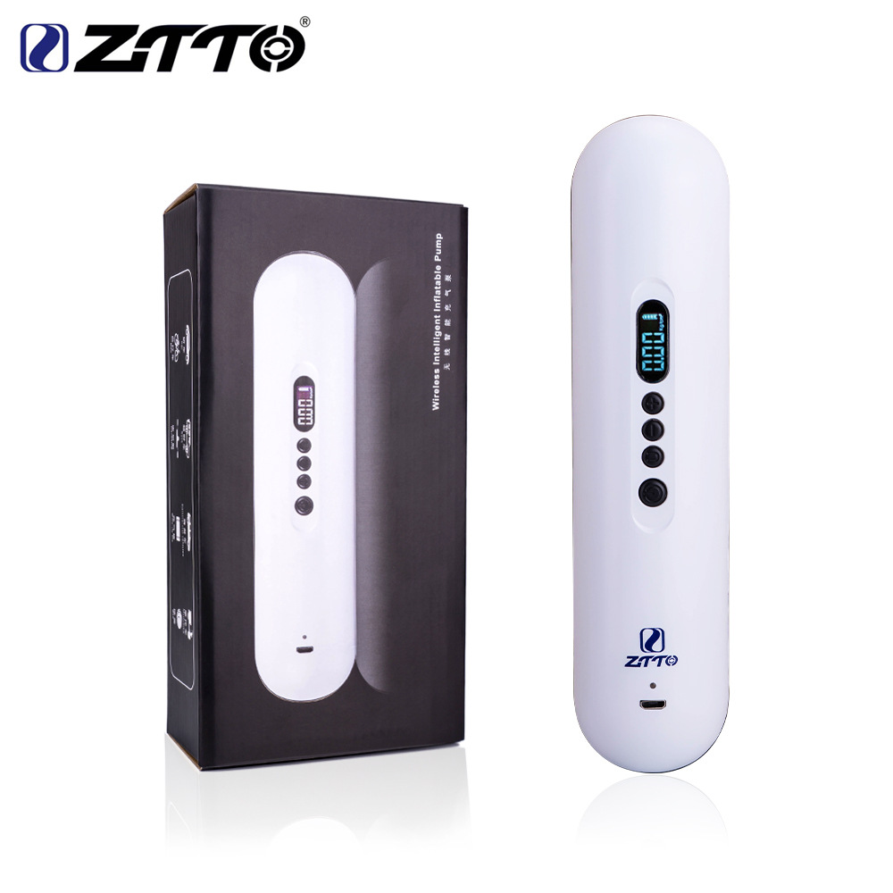 Bomba de aire ZTTO inalámbrico portátil inteligente pantalla digital bomba eléctrica bicicleta coche neumático inflador