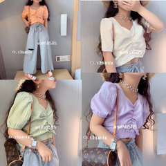 女童套裝褶皺露臍上衣加破洞休閒褲24夏裝新款外貿童裝代發3-8歲