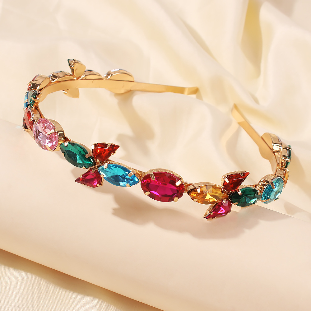 Baroque Alloy Rhinestone New Hot Style Hair Accessories Ladies Headband Wholesale Nihaojewelry display picture 15