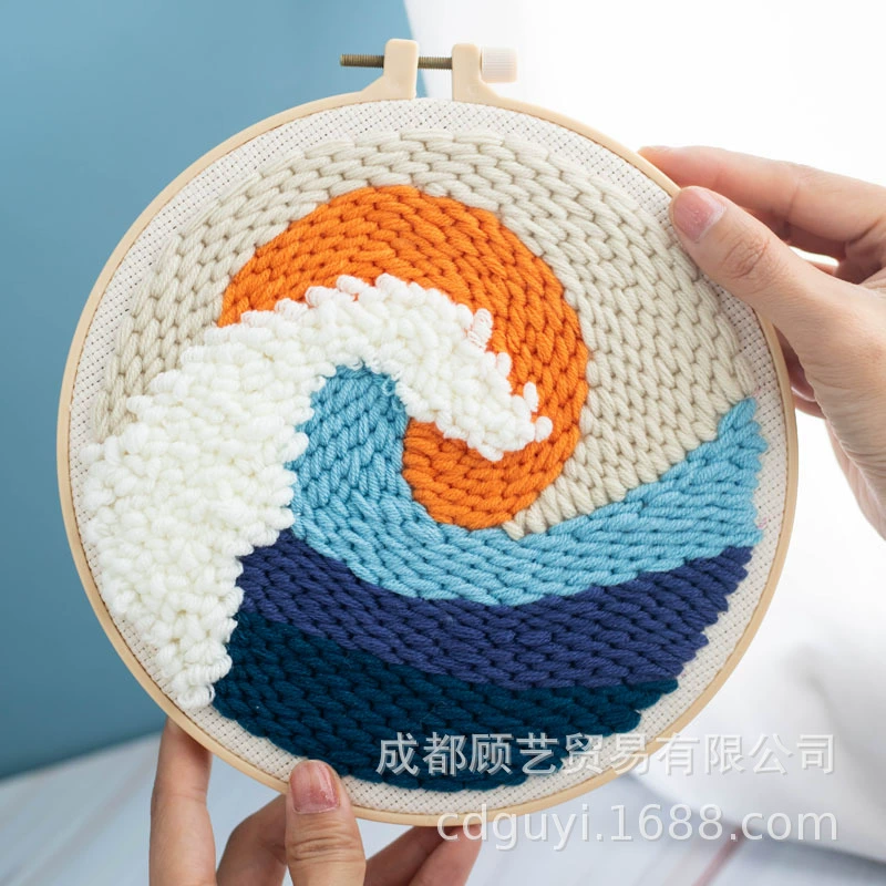 Источник производитель Амазонка Русский штамп вышивка ручной вышивкой DIY материал мешок