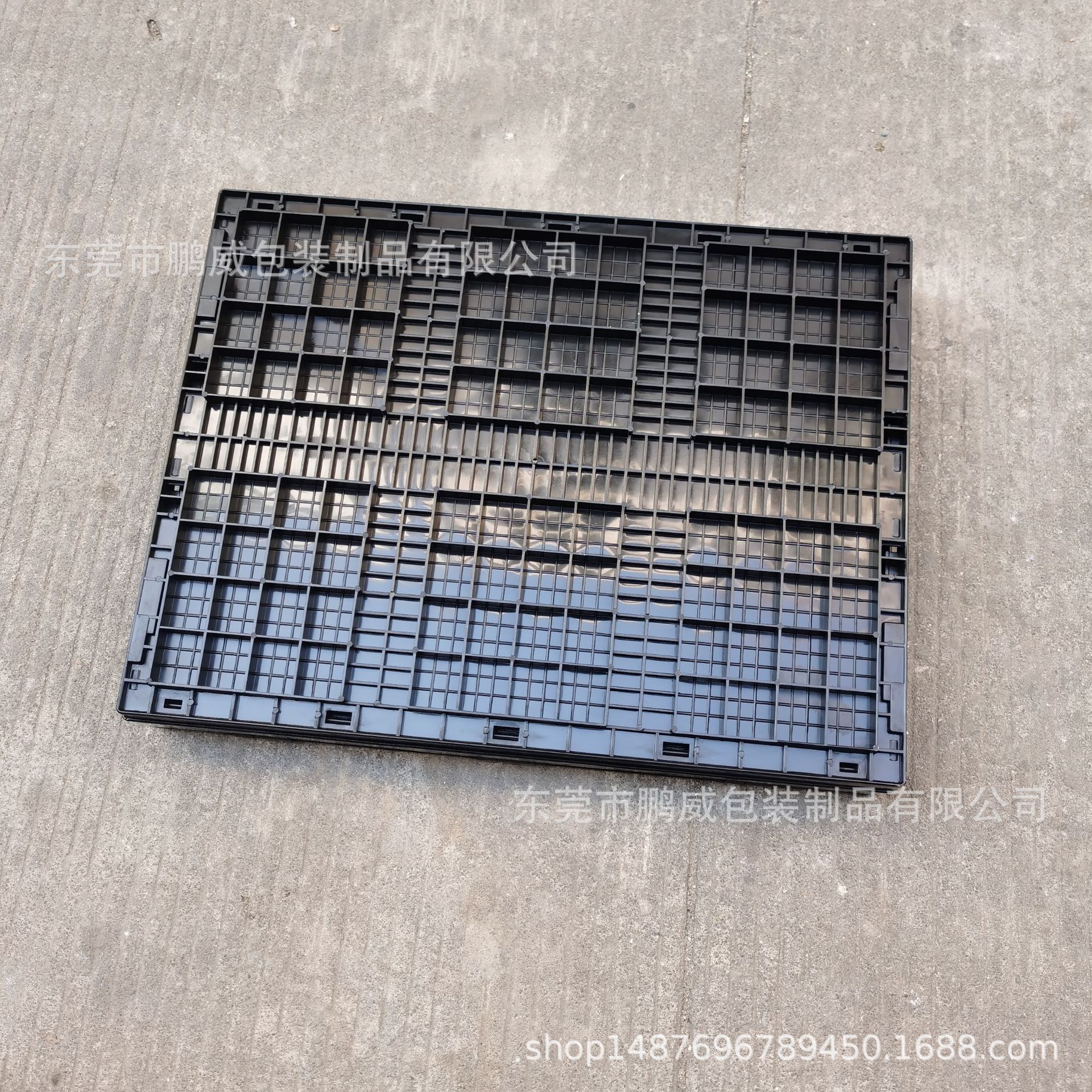 北京PP聚丙烯折叠周转筐 黑蓝色水果塑料框600*400*360运输中转筐