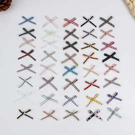 手工小蝴蝶结内裤袜子装饰服装辅料3mm丝带手打蝴蝶结款式可定