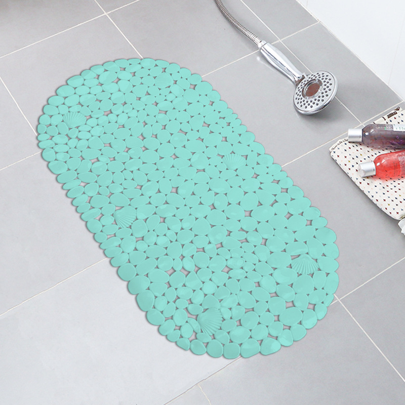 Baño antideslizante alfombra de baño de PVC cuarto de baño ducha ventosa alfombra de piso bañera antideslizante alfombra de baño liso de color sólido estera