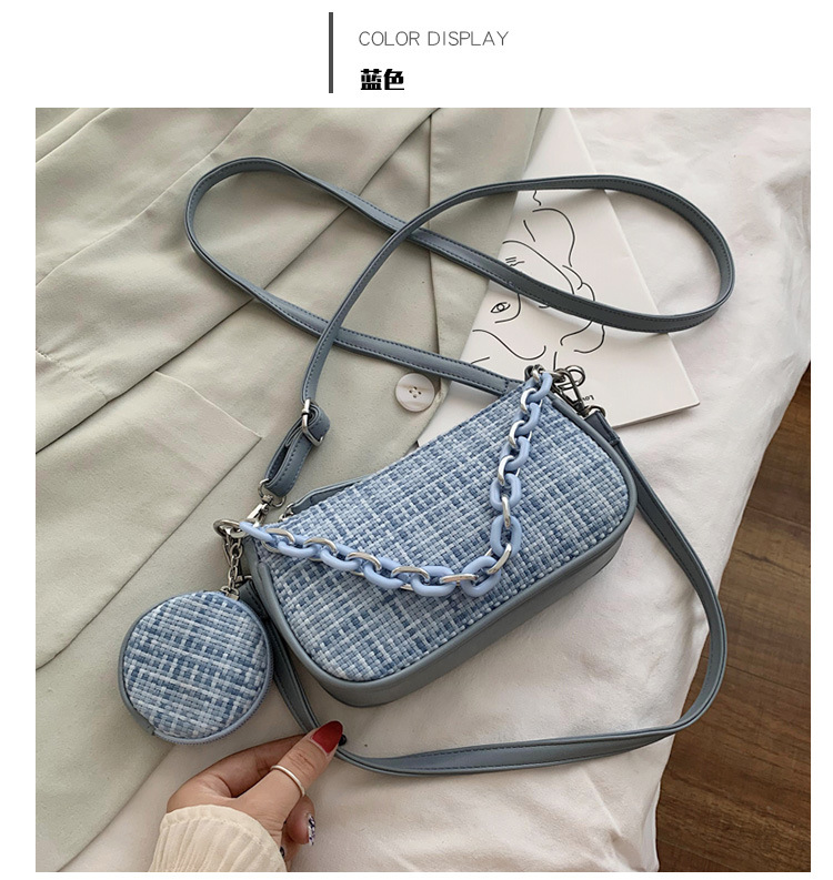 Summer New Trendy Korean Fashion Woven One-shoulder Messenger Oceanic Bag display picture 3