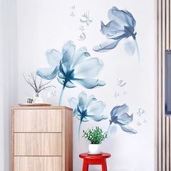 3D three-dimensional wall stickers romantic flowers bedroom wall decoration stickers room warm background wall self-adhesive wallpaper