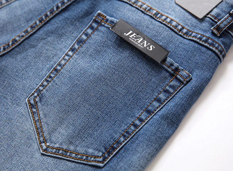Jeans pour hommes, nouveaux pantalons en denim à jambe droite élastique, tendance et décontractés_voghion.com