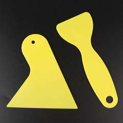Car window tinting tool yellow small scraper car sticker film small scraper car washing tool auto detailing shop scraper