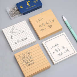 小号便利贴方格横线空白便签本可撕性强学生用粘性记事n次贴速记