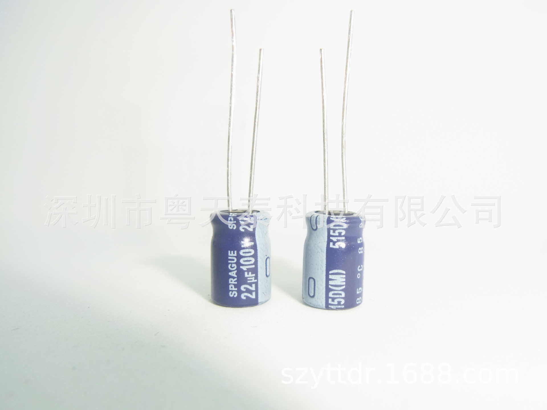 原装SPRAGUE思碧  电解电容100V 22UF 8X12 85度  515D系列