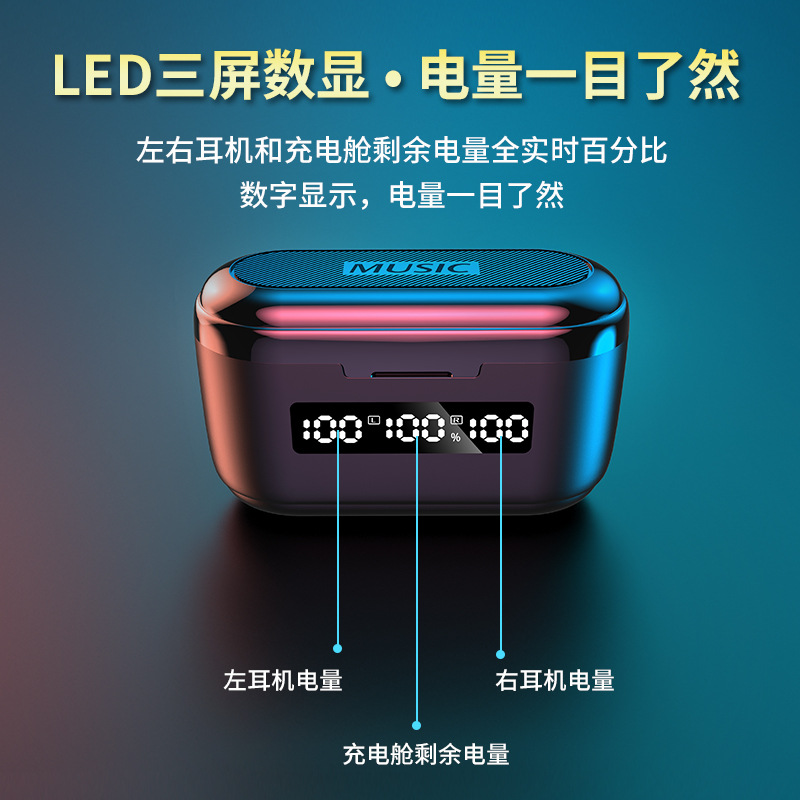 G40新款无线蓝牙耳机5.0TWS双耳airpods pro入耳式