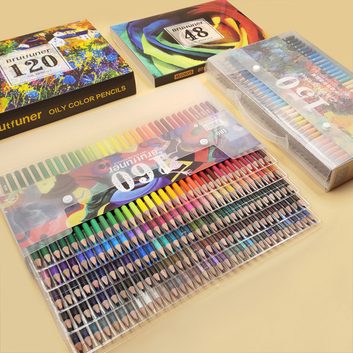 Cross-border supply of 120 colors of colored pencils, 160 colors of oil-based colored pencils, 150 colors of water-soluble colored pencils, 180 colors