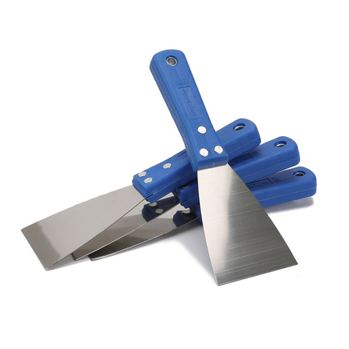 Manufacturer wholesale stainless steel putty knife with plastic handle putty knife batch knife thickened shovel knife putty knife cleaning shovel