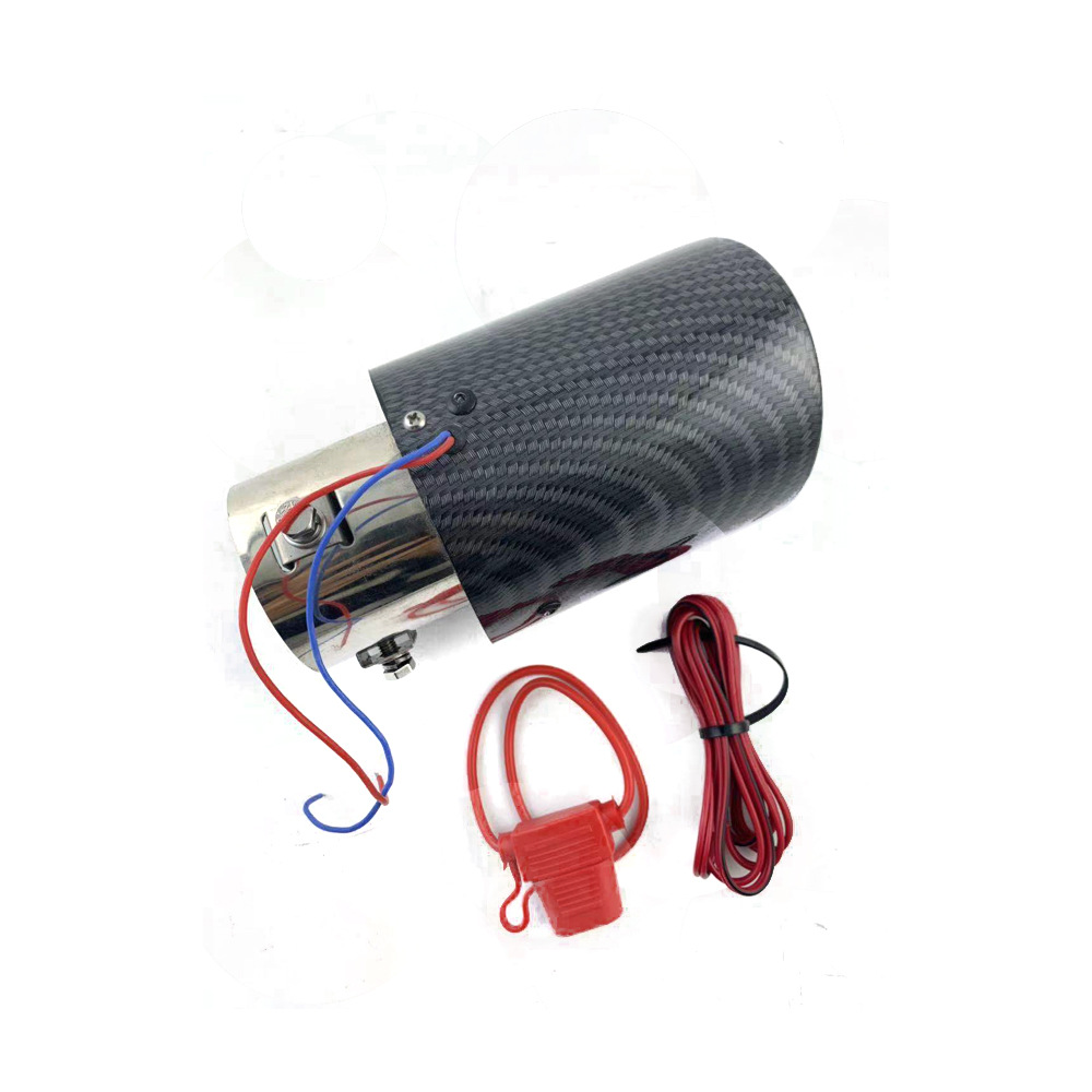 Car Modified Carbon Fiber Tail Throat With High Temperature Resistant LEDLight Car Modified Car Exhaust Pipe Fire-breathing Tail Throat