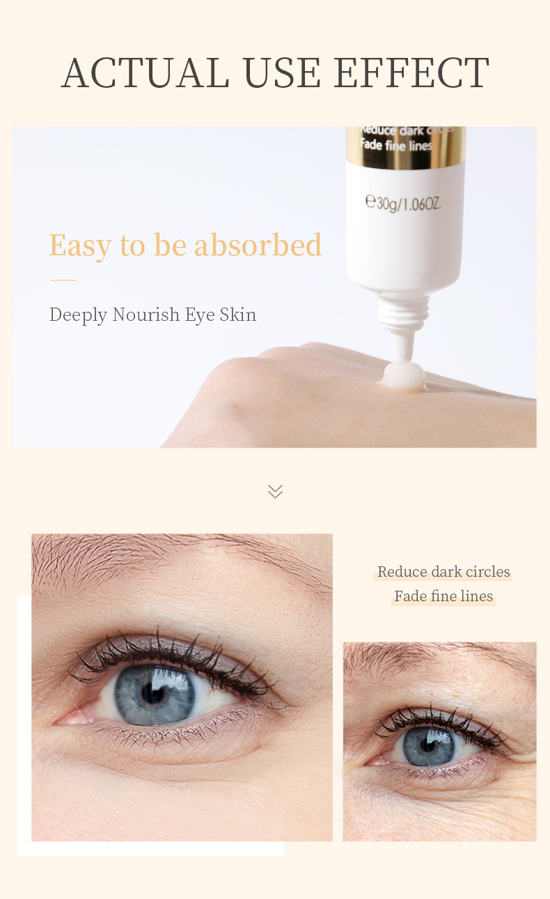 Laikou Red Ginseng Snail Eye Cream 30g + Eye Device Eye Hydrating and Moisturizing Skin Care Products Cross-border supply consignment undefined