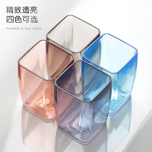 Simple Magnetic Suction Toothbrush Cup Set for Home Wall-Mounted Toothbrush Holder, Suitable for a Family of Three, Couples Toothbrush Cup